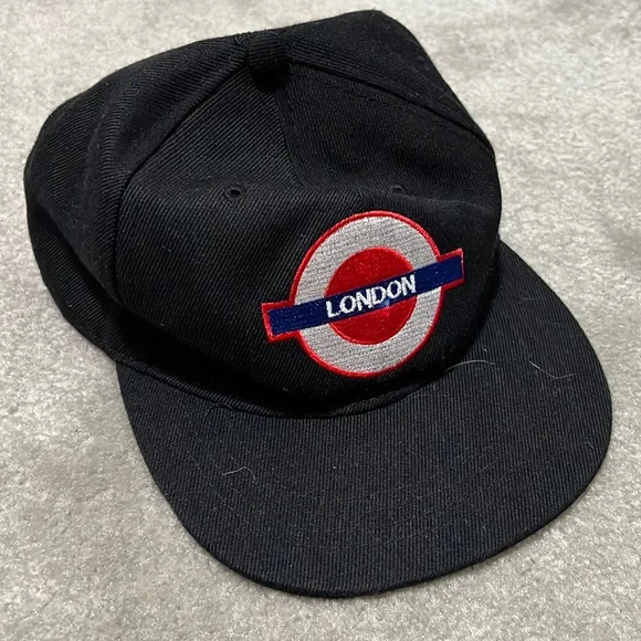 キャップ LONDON UNDERGROUND Vintage pattern capGrey Accessories | Vintage 9s London Underground Cap Hat Unisex